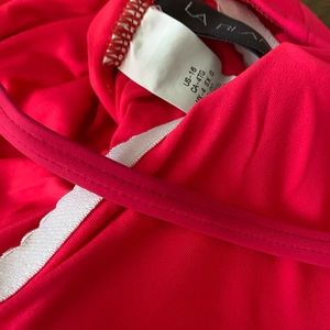 Coral pink color La Blanca swim. New no tags 16 with tummy control.